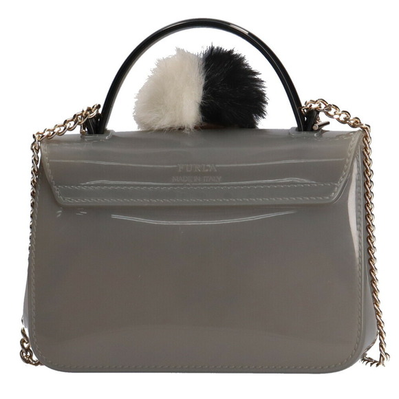 FURLA Candy Shoulder Bag PVC NEBBIA Women's - Picture 3 of 7